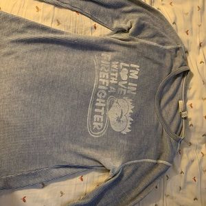 Vintage American Eagle waffle pajama shirt